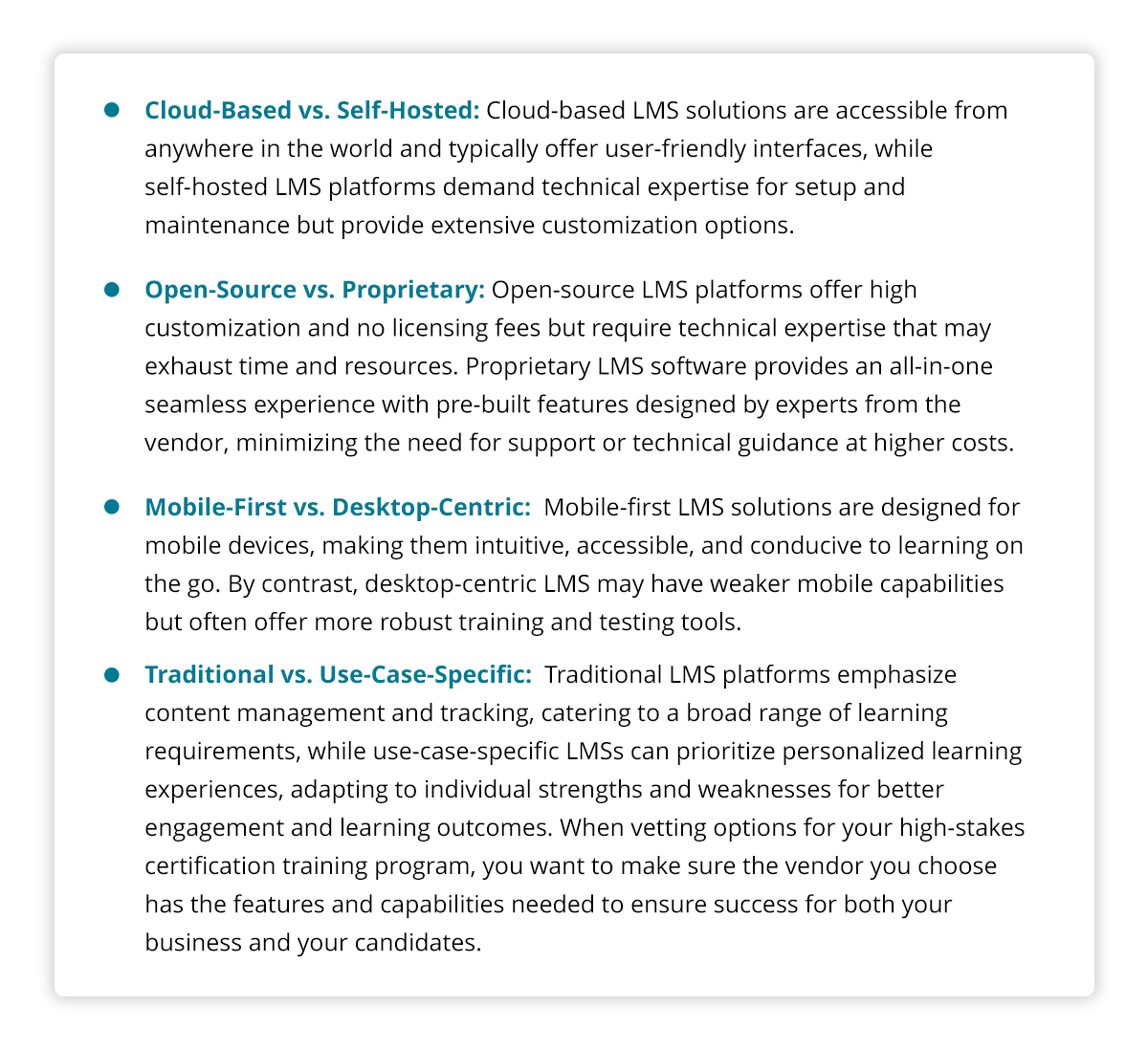 inline - types of lms